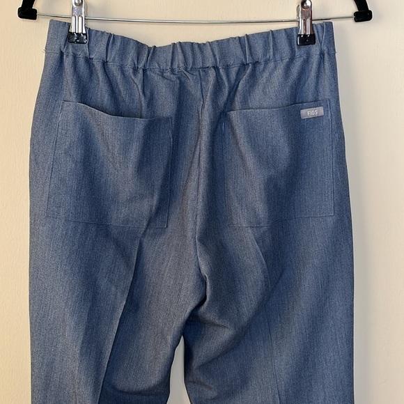 Figs Keroka Wide Leg Trouser Grey Graphite Scrub Pants size Small - Picture 8 of 14